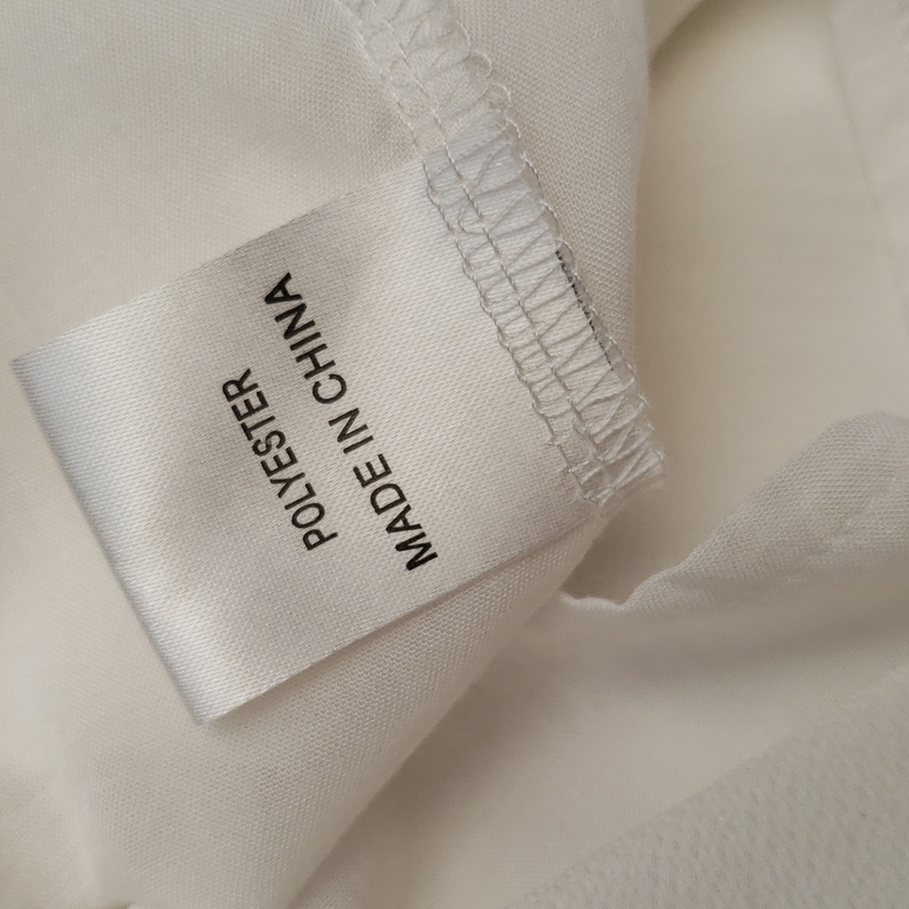 Morning Mist White Wrap Front V Neck Off The Shoulders Romper Women's Size M - Picture 12 of 14